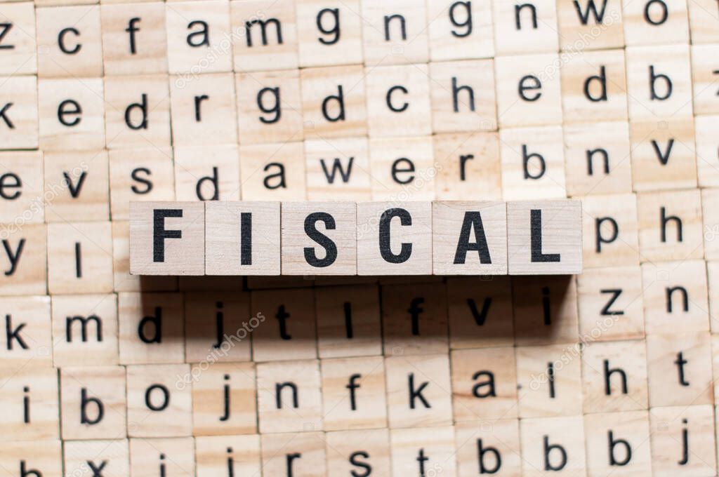 Fiscal word concept