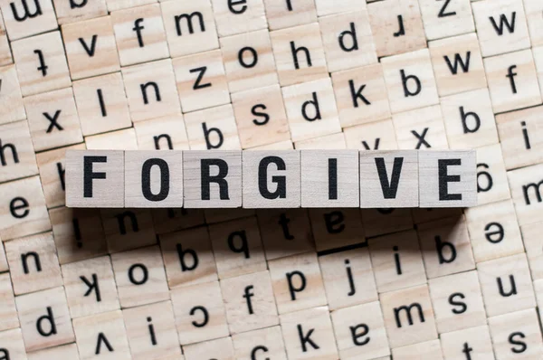 Понятие "простить" — стоковое фото