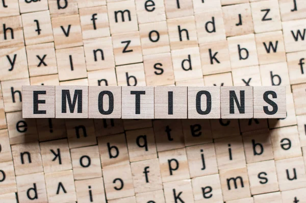 Emotions word concept — Stock Photo, Image