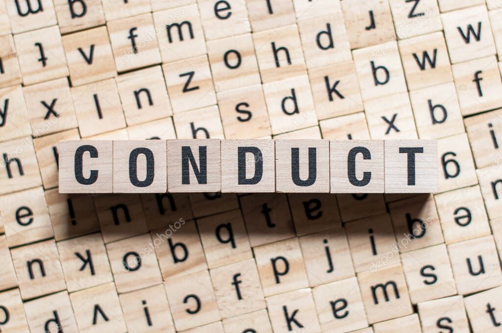 CONDUCT word concept
