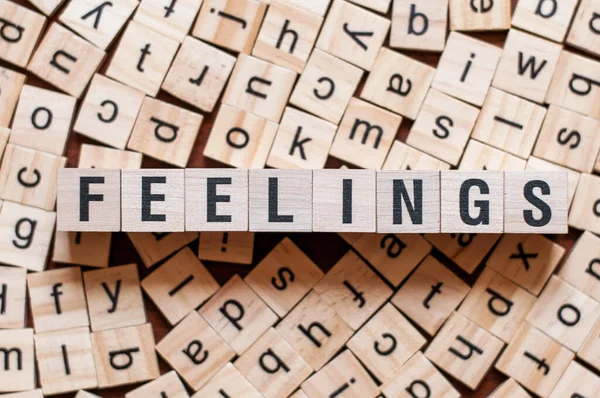 Feelings word concept — Stock Photo, Image