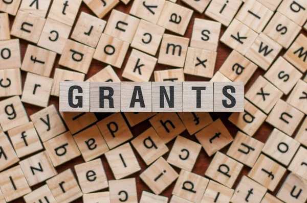 건축 자재 개념에 관한 GRANTS 의 말 — 스톡 사진