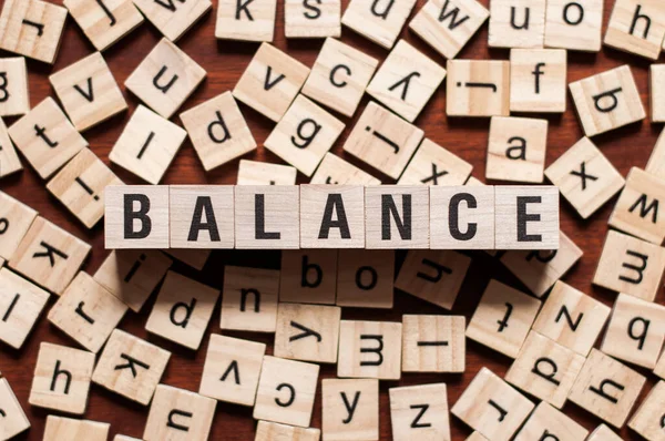 Balance del concepto de palabra —  Fotos de Stock