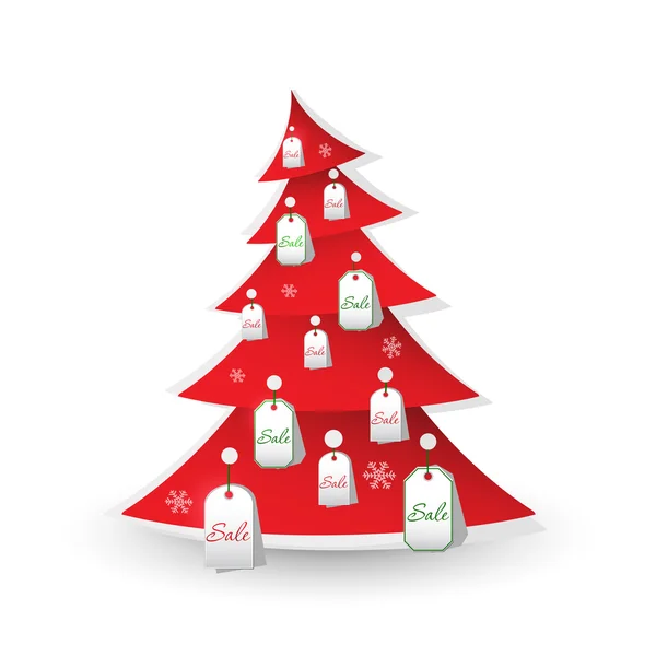 Vánoční strom na prodej — Stockový vektor