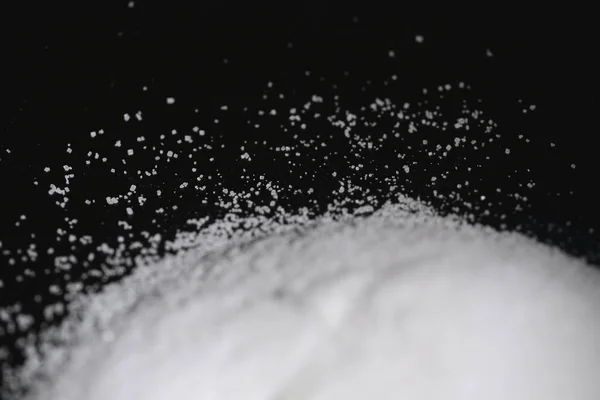 Şeker bir slayt üzerinde siyah bir arka plan