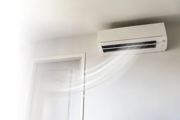 Klimaanlage an der Wand Hintergrund — Stockfoto