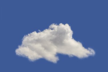 Mavi gökyüzünde beyaz bulut