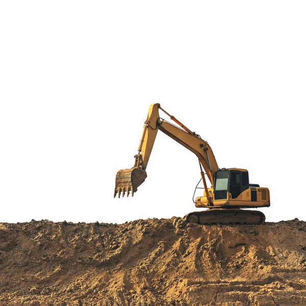 Escavadeira em um canteiro de obras — Fotografia de Stock