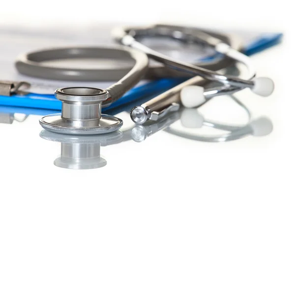 Medical equipment on white background — Stock Photo, Image