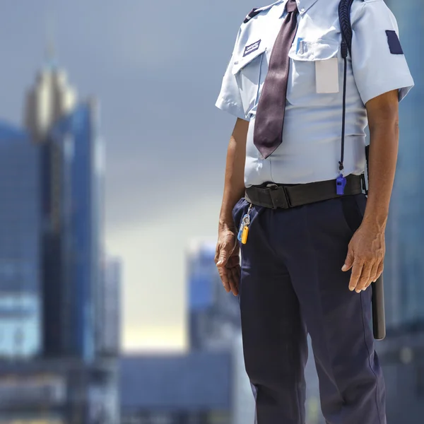 Professional Security guard i utomhus — Stockfoto