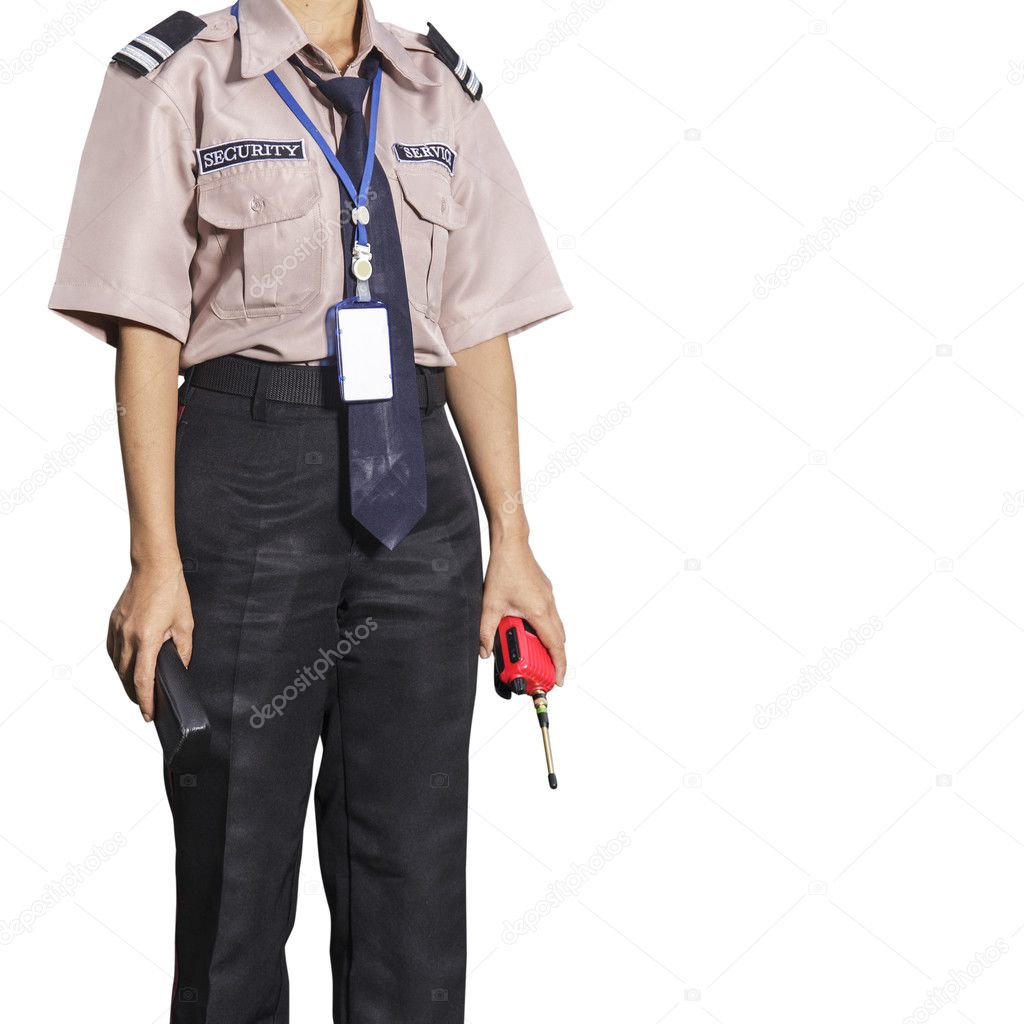 Security Guard Female Security — Stock Photo © Naypong 128440220