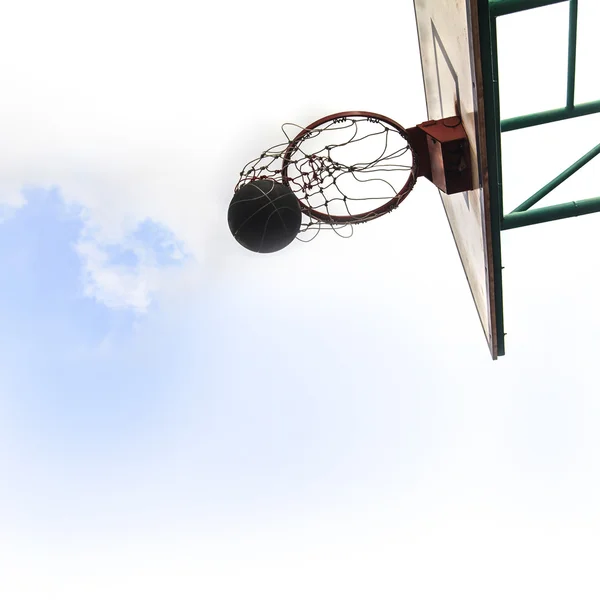 Obiettivo campo da basket — Foto Stock