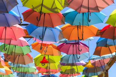 renkli şemsiyeler arka plan