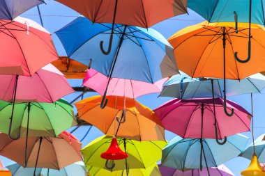 renkli şemsiyeler arka plan
