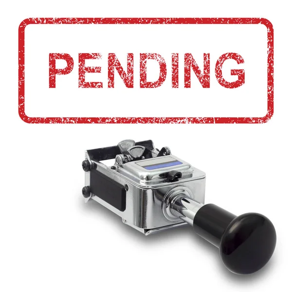 Rubber Stamp on a white background — Stock Photo, Image