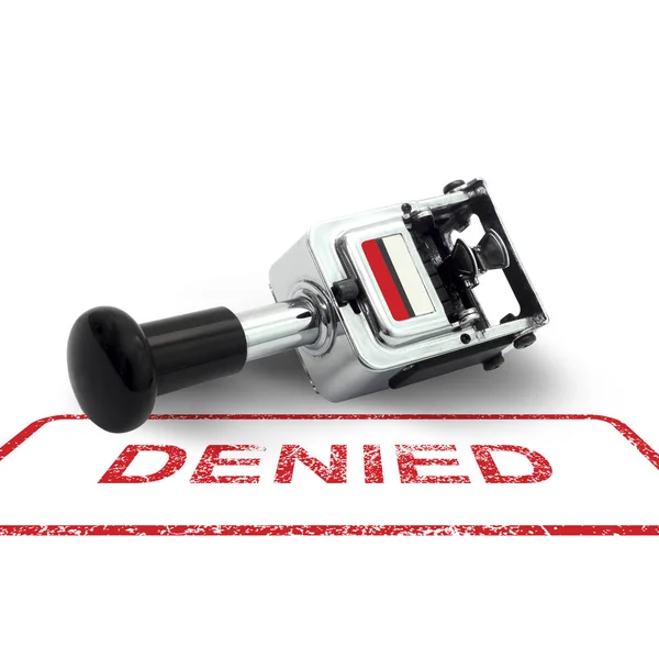 Rubber Stamp on a white background — Stock Photo, Image