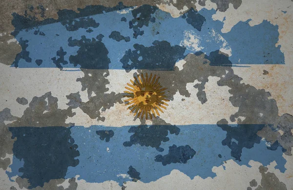 Arjantin, grunge bayrak — Stok fotoğraf