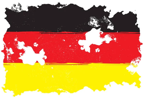 Германия, гранж-флаг — стоковое фото