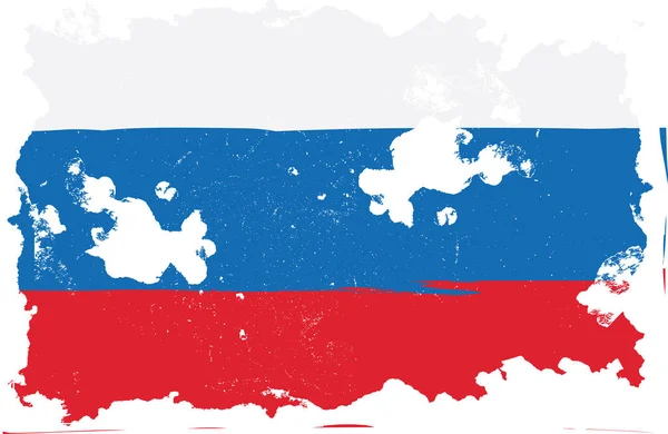 Russia, grunge flag — Stock Photo, Image