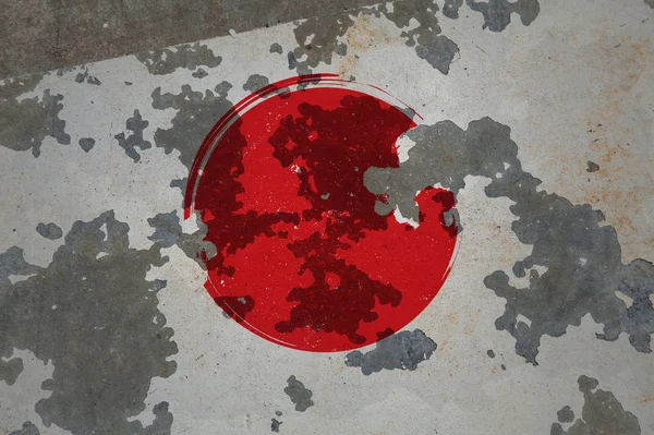 Japonia, flaga grunge — Zdjęcie stockowe