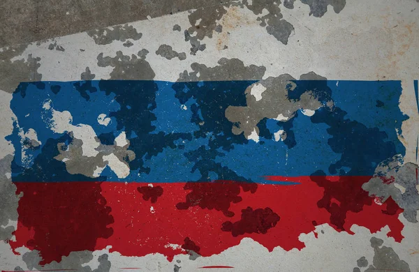 Россия, гранж-флаг — стоковое фото