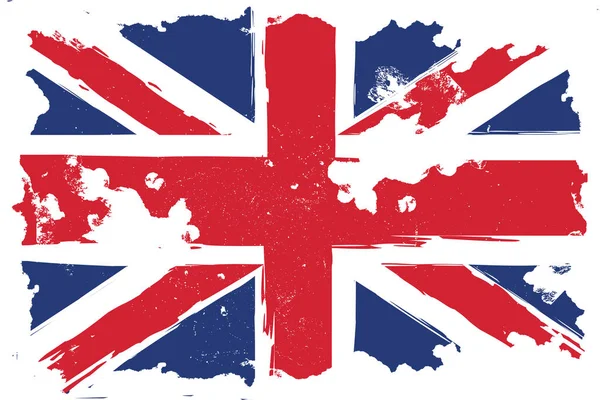 Vereinigtes Königreich, Grunge-Flagge — Stockfoto