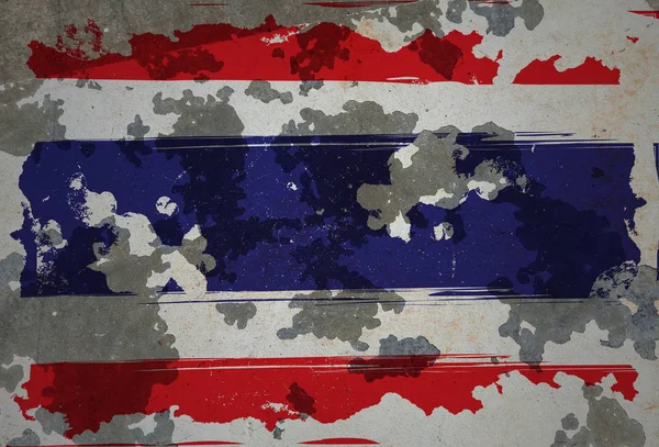 Tajlandia, flaga grunge — Zdjęcie stockowe