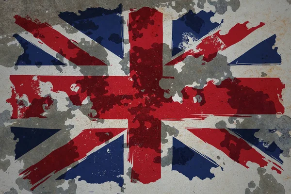 Regno Unito, bandiera del grunge — Foto Stock
