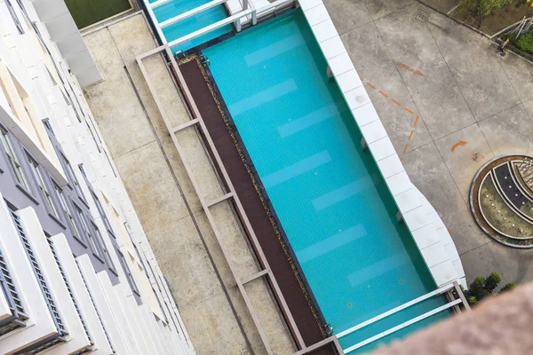 Aerial view of swimming pool — Stock Photo, Image