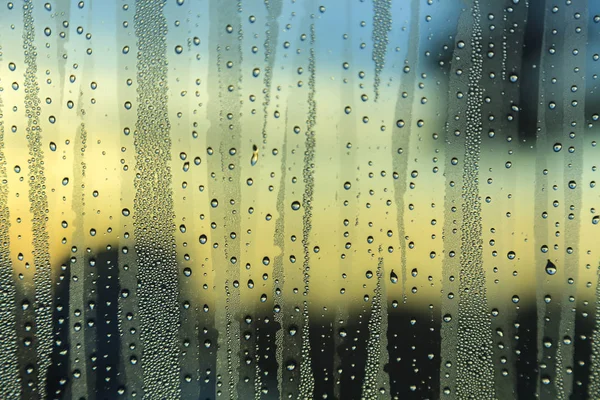 Regen op het glas — Stockfoto