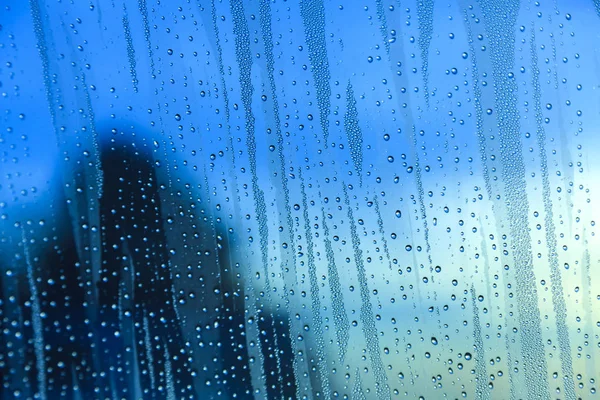 Regen op het glas — Stockfoto