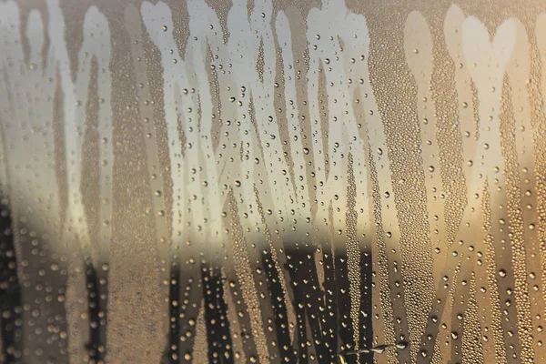 Regen auf dem Glas — Stockfoto