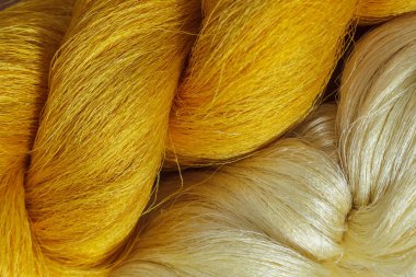 Beyaz ve sarı ipekböceği arka plan