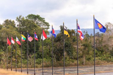 ASEAN ekonomi topluluğu bayrakları, Güneydoğu Asya ülkeleri