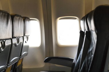 Uçak içinde uçak penceresinden 