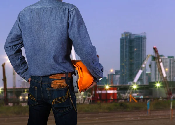 Cropped view of construction worker — Stock Photo, Image