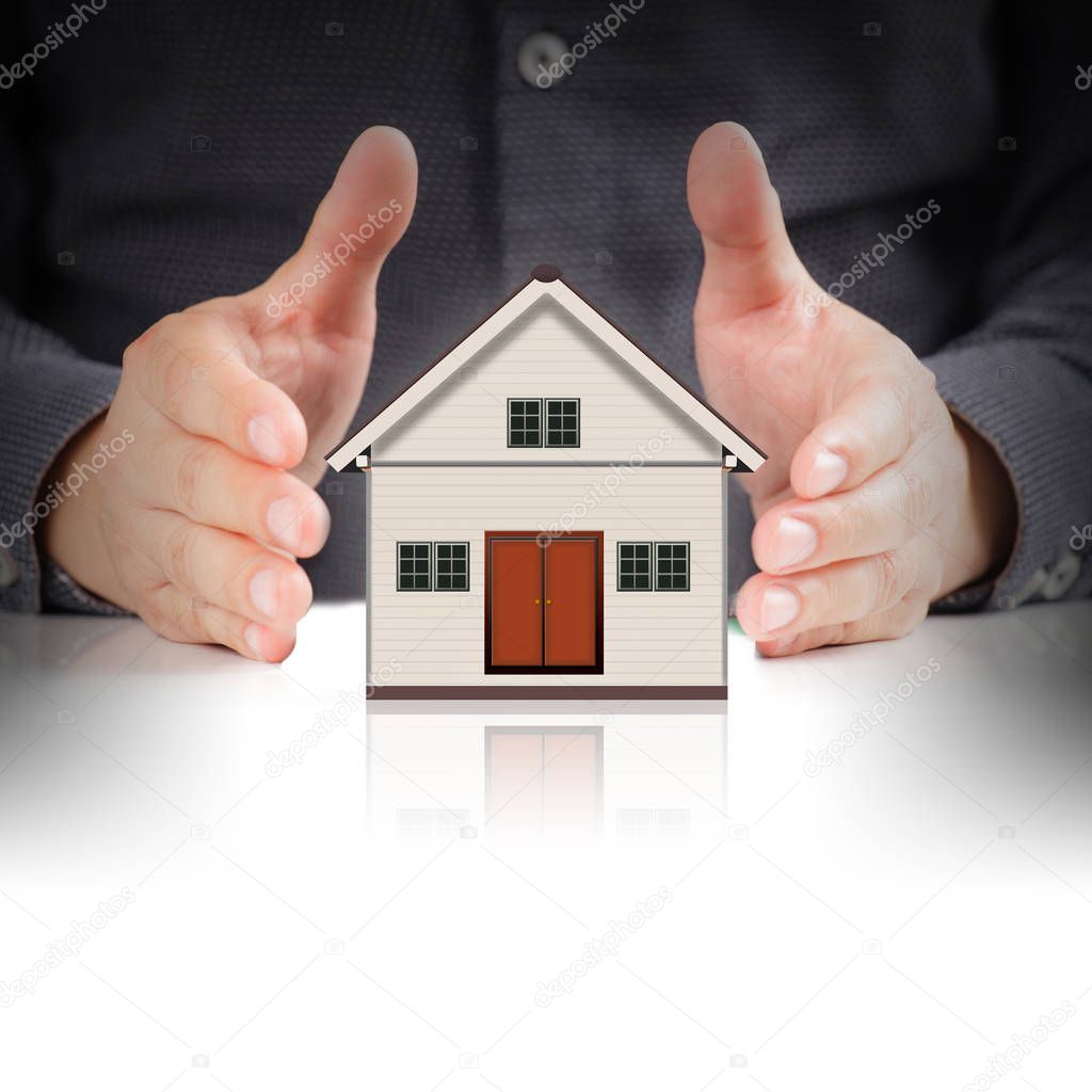 Little House and hands