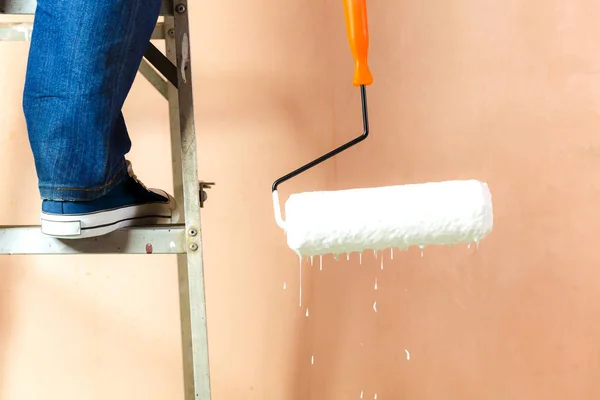 Painter and paint roller — Stock Photo, Image