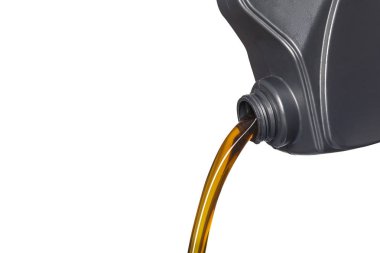 Motor yağı boşalırcasına yağ yağlama motor arabadan dökme, ben şişe