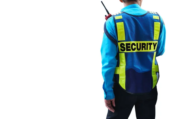 Professional Security guard isolated on white background — Stock Photo, Image