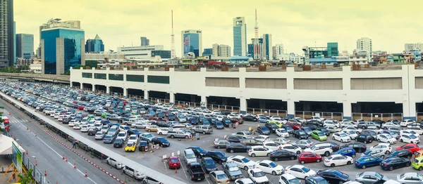 Panorama of the parking lot — Stock Photo, Image