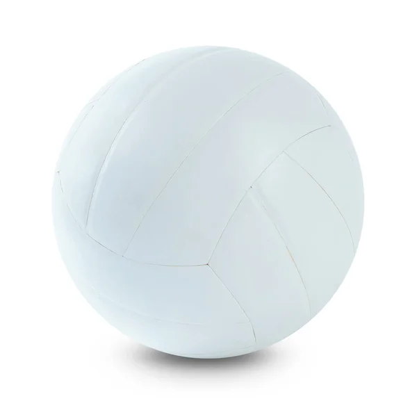 白い背景に白いバレーボール — ストック写真