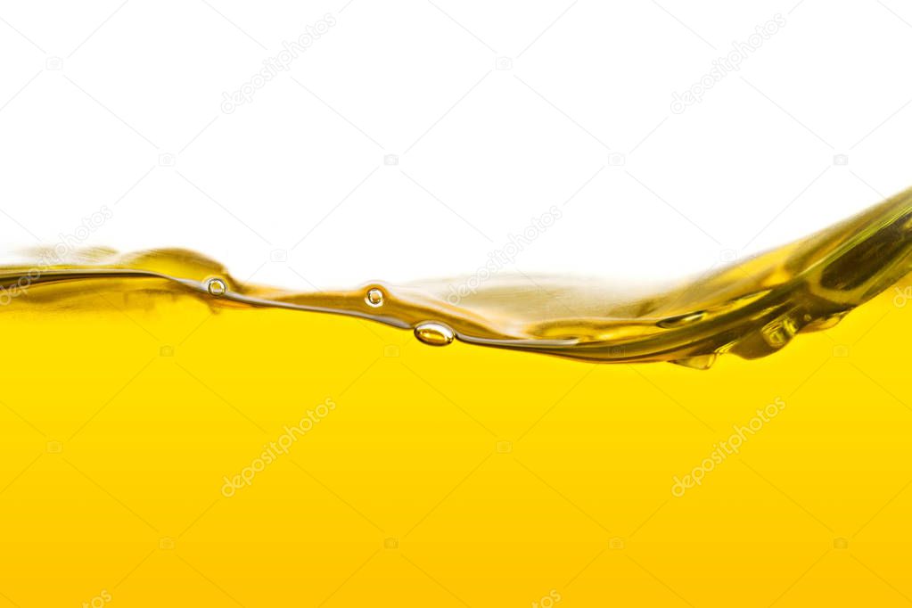 Yellow vegetable oil background
