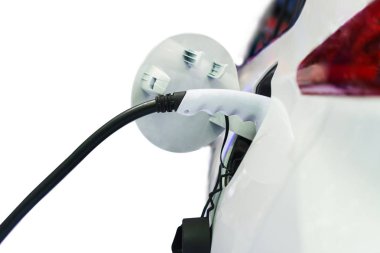 Bir elektrikli araba, ulaşım geleceği şarj