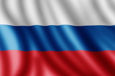Rus bayrağı, gerçekçi illüstrasyon