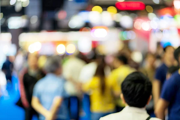 Plano de fundo imagem de pessoas em exposição show — Fotografia de Stock