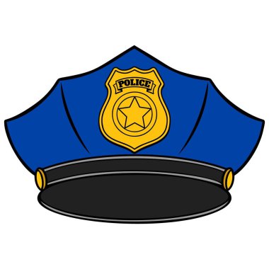 Polis Şapkası - Polis Şapkası 'nın karikatür çizimi.