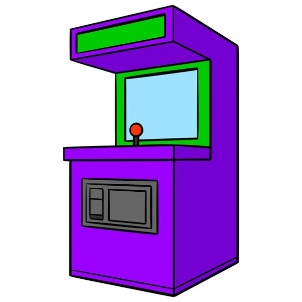 Arcade Machine Eine Zeichentrickillustration Einer Arcade Machine — Stockvektor