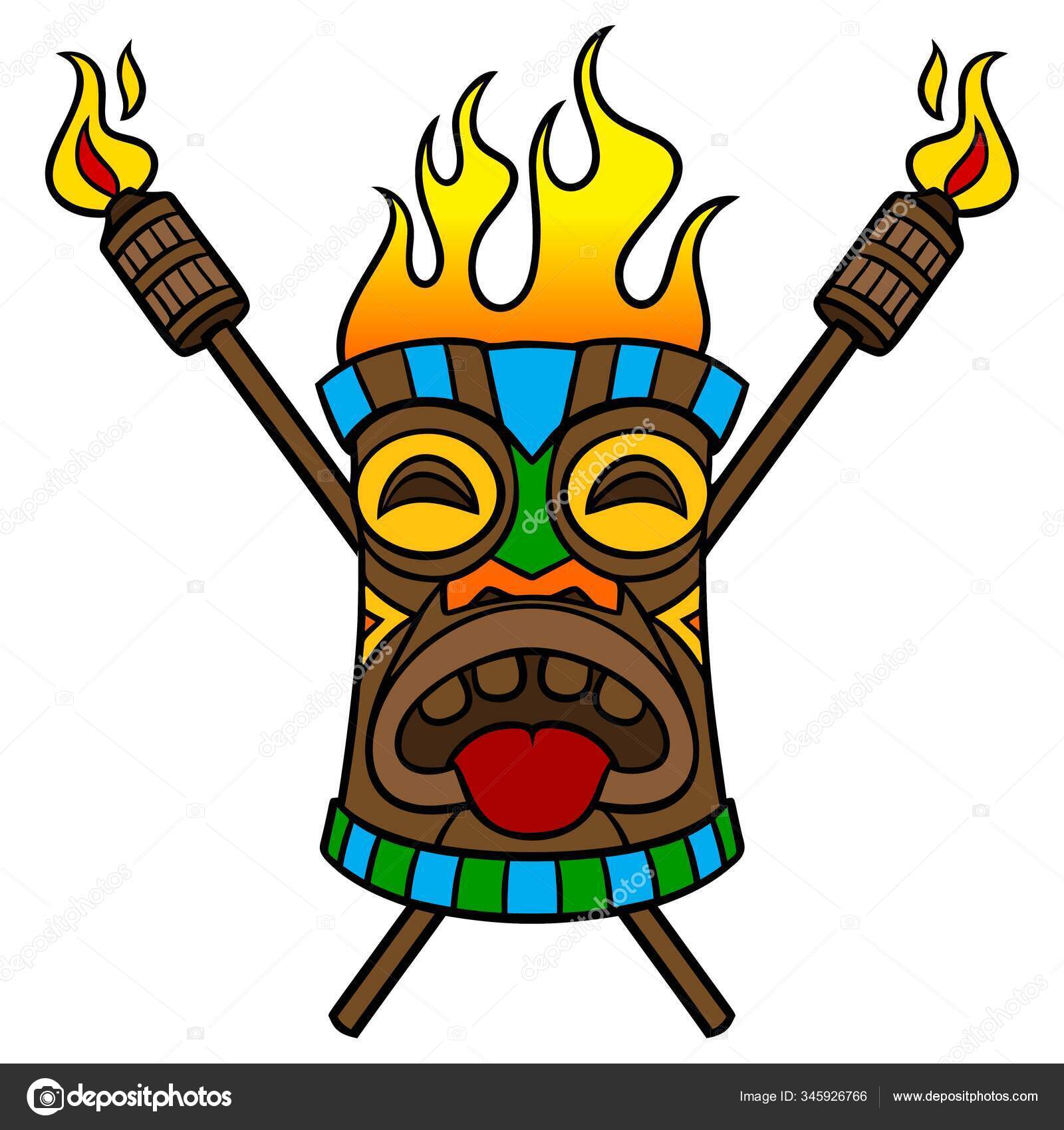 Bamboo Torch Clipart
