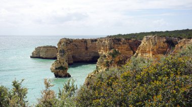 Portekiz 'de Algarve Sahili